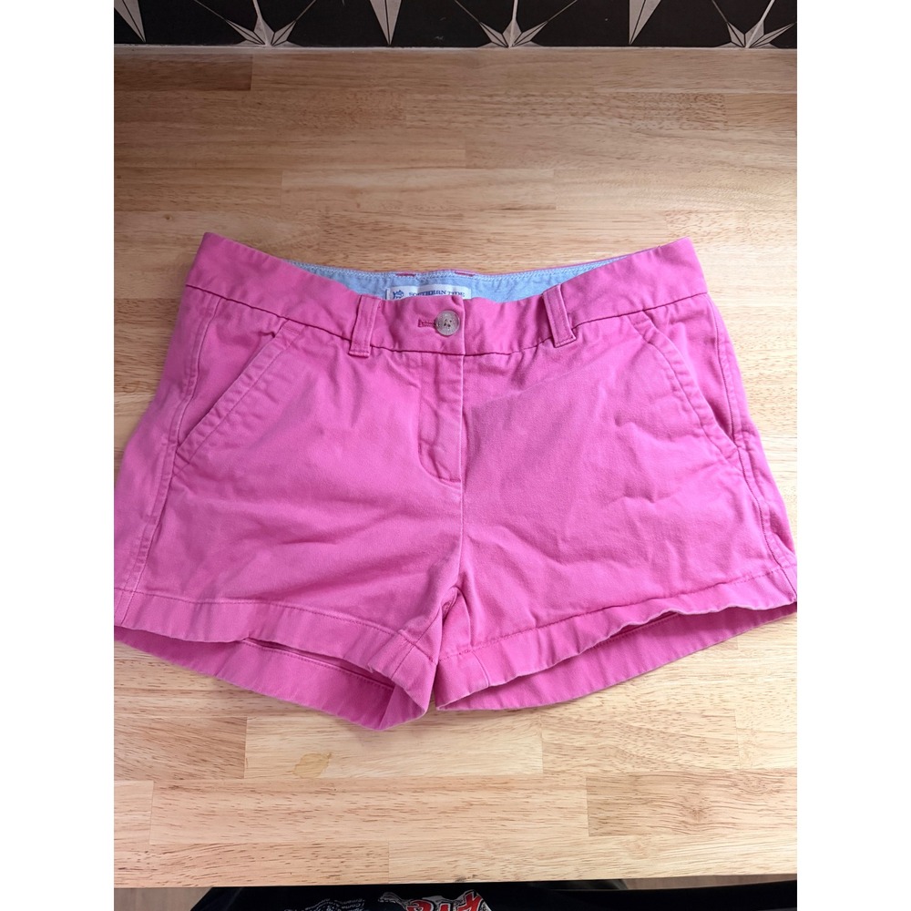 Southern Tide Womens Pink Chino Shorts Size 2 Preppy Casual Cotton Stretch
